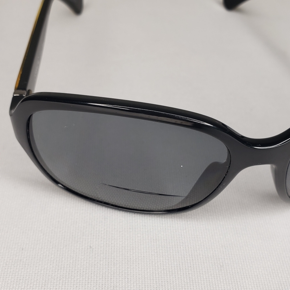 Coach Eyeglasses Frames Only S3012 Cold Insert 57-16-125 Black Gold Sparkles - Picture 6 of 12